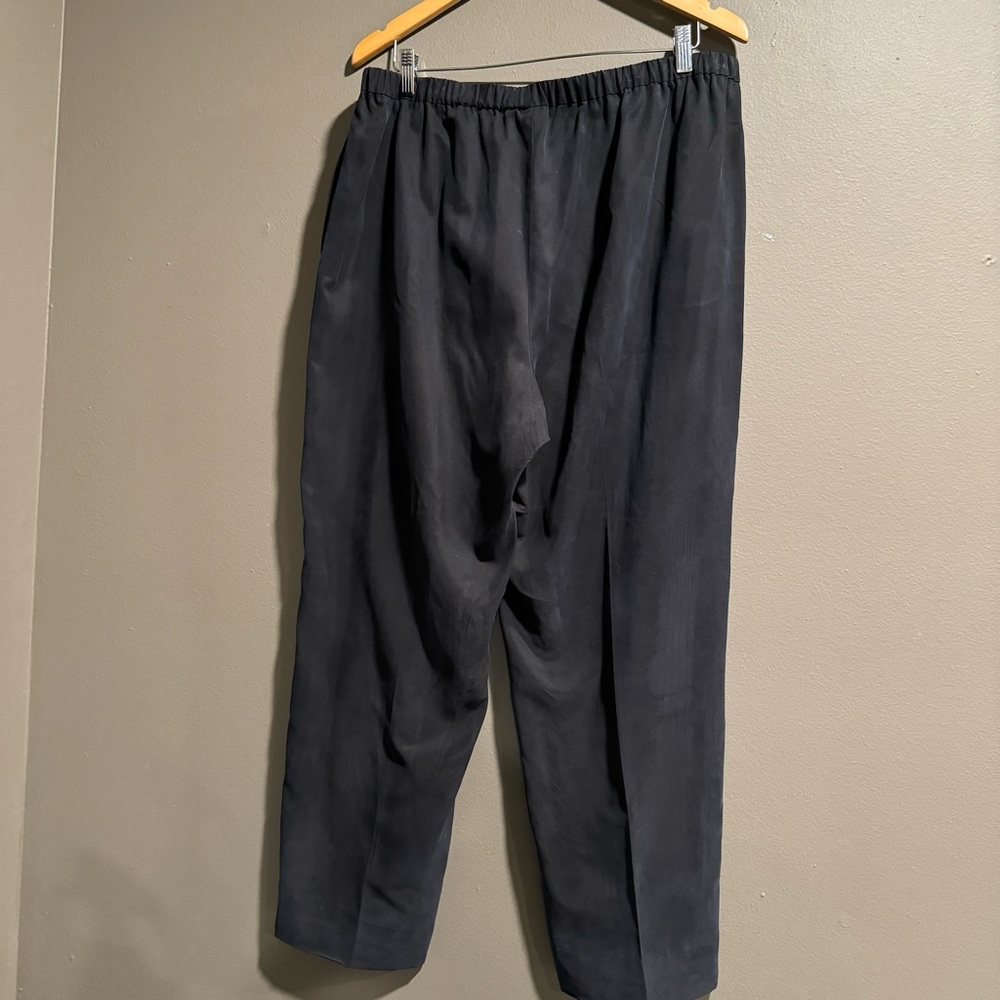 GO by GoSilk 100% Silk Pant With Pockets Size XL - Picture 2 of 9
